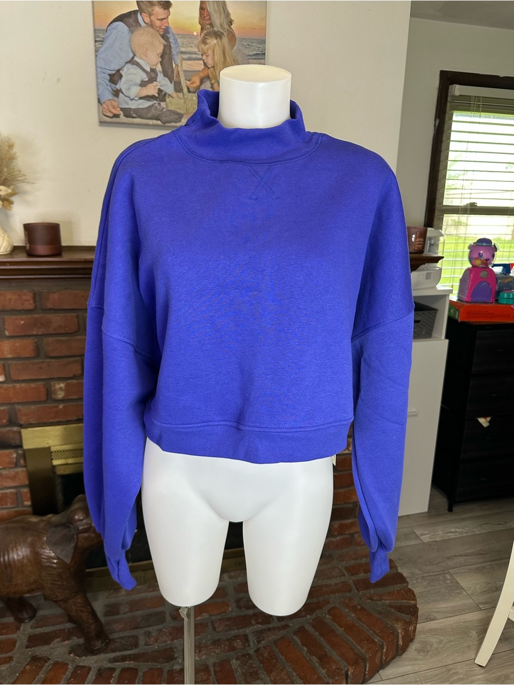 Blogilates Marshmallow Mockneck Sweatshirt
